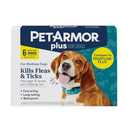 PETARMOR Plus for Medium Dogs 23-44 lbs, Flea & Tick Prevention for Dogs, 6-Month Supply