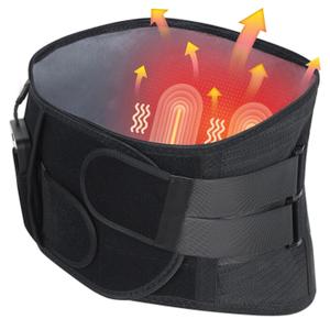 HONGJING Heated Back Massager Brace for Lower Back Pain Relief, Cordless Back Vibration Massage Belt with 3 Heating Modes and 4 Massage Modes for Sciatica and Scoliosis-XL (Black) HONGJING Heated Back Massager Brace for Lower Back Pain Relief, Cordless Back Vibration Massage Belt with 3 Heating Modes and 4 Massage Modes for Sciatica and Scoliosis-XL (Black)