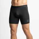 2 Pack Men's Premium Underwear Designed for your Board Shorts, Wetsuits, and Athletic Wear (Black, Small)