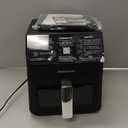 Air Fryer 6.8 Quarts, 10-in-1 Functions, Air Fry, Roast, Bake, Broil, Dehydrate, Large & Compact Air Fryers, Nonstick & Dishwasher-Safe Airfryer Basket, Stainless Steel Air Fryer, Metal Grey