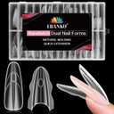 240 PCS Sandwich Nail Dual Forms, EBANKU Nail Extension Forms Kit for Beginner & Professional, 15 Sizes Oval Dual Form for Polygel and Builder Gel, Salon and Home DIY Nail Art Tools