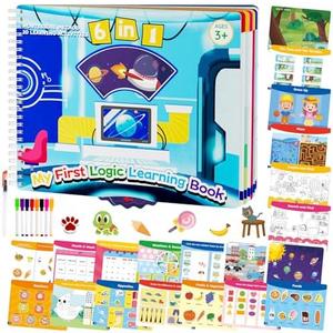 Pack Of 2 Ayyomo Preschool Busy Book - Educational Toys for 4 to 6 Year Old, Montessori Learning Toys, Toddlers Stocking Stuffers