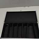 Vaultz Locking Medicine Storage Box with Combination Lock, 3.75" x 11.88" x 5.25", Black (VZ03480)