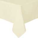 sancua Rectangle Tablecloth - 54 x 78 Inch - Stain and Wrinkle Resistant Washable Polyester Table Cloth, Decorative Fabric Table Cover for Dining Tables, Buffet Parties and Camping, Beige