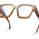 livho Oversized up to 99% Blue Light Blocking Glasses for Woman - Rectangle Fashion Glasses for Computer, Chic Preppy Frame