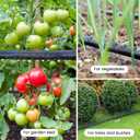 Soaker Hose - Flat Soaker Hose 75 FT for Garden Beds, Garden Soaker Hoses with Heavy Duty, Double Layer Sprinkler Soaker Hoses