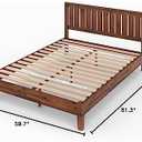 Zinus 12 Inch Deluxe Solid Wood Platform Bed with Headboard / No Box Spring Needed / Wood Slat Support / Antique Espresso Finish, Queen (OLB-PWPBBHE-12Q)