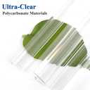 Frameless Shower Door Seal Strip 4 Pack x 39 Inch U for 3/8" Thick Glass Shower Door Side Seal Strip Bottom Seal Door Sweep Ultra Clear Polycarbonate, Stop Showers Leaks Create A Water Barrier