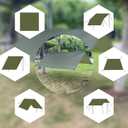 Joramoy 10ft x 10ft Waterproof Hammock Rain Fly,Portable Large Camping Tarp,Premium Lightweight Ripstop Nylon Cover with UV Protection Layer for Camping Hiking Outdoor (300D Od Green, 10ft x 10ft)