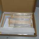 Acrylic Sign Holder 8.5X11 Gold Frames Double-Sided Gold Picture Frames Flyer Holder for Menu Holder Wedding Table Number Holder Photo Frames with Double Sided Stickers-3 Pack