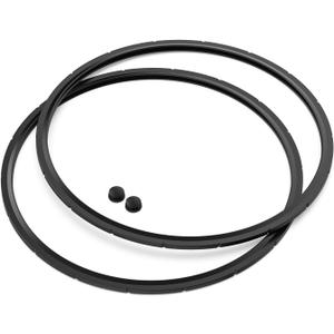 09924 Pressure Canner Sealing Ring - & Overpressure Plug for Presto 0128206 0128202 0128203 0128204 0128303 0126306 6 & 8 Quart Pressure Cooker - 2 Pack