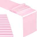 12 Pack Baby Pink Satin Table Runner 12 x 108 Inches Long | Bright, Smooth and Silky Table Decor for Birthday Party Wedding Banquet Decorations - Baby Pink