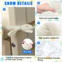 Roowest 9 Pack Seat Cushion Chair Cushions Pads with Ties Non Slip Chair Mat for Kitchen Office Dining Chairs Sofa Patio Furniture Indoor Outdoor Use, 16 x 16 Inch (Beige)