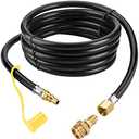 WADEO Propane Quick Connect Hose for RV to Gas Grill, Propane Quick Connect Fittings for 1 LB Throwaway Bottle Connects 1 LB Portable Appliance to RV 1/4" Female Quick Disconnect