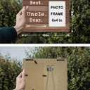 FONDCANYON Uncle Gifts: Best Ever Picture Frame, 4x6 Inch Photo, Perfect for Uncles from Nieces and Nephews