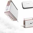 Newbealer Travel Steam Iron for Clothes, Global Voltage 100-240V Handheld Steamer, 293 Dry Ironing, Non-Stick Ceramic Soleplate, Horizontal & Vertical Steaming, Auto-off, Silicone Rest & Zipper Bag