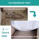 Turquoize 100% Waterproof Chair Covers for Living Room Couch Cover for Pets Chair Protector Sofa Cover for Dogs Non-Slip Sofa Protector Furniture Cover for Dogs, Kids, Cats (Chair, Taupe)