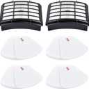 Filters for Shark Navigator Lift Away Deluxe ZU503AMZ NV360 NV352 NV370 NV358 NV355 NV351 NV356E UV540 NV350 NV356, Compare to Part # XFF350 & XHF350, 2 Hepa + 4 Foam & Felt Filter Replacement