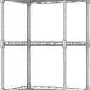 REGILLER 5-Wire Shelving Metal Storage Rack Adjustable Shelves,Standing Storage Shelf Units for Laundry Bathroom Kitchen Pantry Closet(Silver,11.8" D x 16.6" W x 53.5" H)