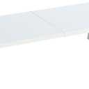 TEAMIX 24 inch Monitor Stand Riser, White Wood & Steel Computer Monitor Stand with Storage, Laptop, PC, Printer Stand Riser for Desktop Office Desk Organizers