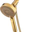 Brondell Nebia Yuba HaloNetic Double Dock Magnetic Handheld Shower Head, 60" Stainless Steel Hose, 5-Setting, Matte Gold