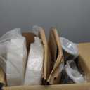 Finnhomy Bar Stools Set of 2 Modern PU Leather, Swivel Barstools with Footrest and Backless Round, Counter Height Adjustable Modern Counter stools for Kitchen, White