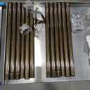 2 Pack Bronze Curtain Rods for Windows 48 to 84 Inch, 1" Adjustable Decorative Window Treatment Rods with Aluminium Twisted Cage Finials, Heavy Duty Metal Farmhouse Drapery Pole, Easy Install