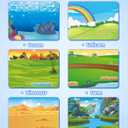 D-FantiX Animal Sticker Books for Toddlers 2-4 Years, Coloring Books for Kids Ages 2-4-6-8, 500+ Kids Stickers, Toddler Toys Road Trip Activities, Gifts for Girls Boys, Christmas Stocking Stuffers