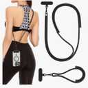 VVAAGG Cell Phone Lanyard for iPhone: Crossbody Phone Strap and Wrist Strap Most iPhone and Android Smartphones Black