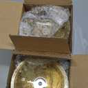 Pinkunn 6 Pack Ramadan Serving Trays with Lids Gold Eid Mubarak Trays Plates Ramadan Home Decor Moon Star Candy Dish Dessert Storage Organizer for Iftar Islamic Muslim Party, 3.5 Inch(Classic)