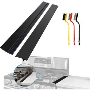 Stove Gap Covers Stove Guard Top Protector (5 Pack) Kitchen Counter Stove Burner Covers, Heat Resistant Oven Gap Filler Seals Gaps