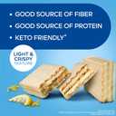 Atkins Lemon Wafer Crisps, Protein Snack, 10g Protein, 4g Net Carbs, 1g Sugar, 5g Fiber, 5 Count