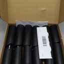 24-Pack Black Flameless LED Candles with Remote & Timer (3 Sizes) - Battery Operated Halloween Pillar Candles for Spooky Decor, Haunted House, Gothic Wedding, Holiday Centerpieces