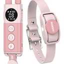 Jugbow Shock Collar for Dogs - 4200FT Remote Training Collar for 15-120lbs Small Medium Large Dog, LED Light & Waterproof Electric Collars with 3 Training Mode for All Breeds (Pink)