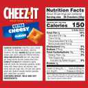 Cheez-It Cheese Crackers, Baked Snack Crackers, Lunch Snacks, Family Size, Extra Cheesy, 21oz Box (1 Box) (EXP 05/15/26)