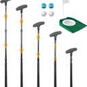Adjustable Golf Putter, Two-Way Kids Putter for Right & Left Handed, Mini Golf Set for Youth & Junior - 1 Kids Golf Club with 4 Golf Balls & Cup with Flag, Golf Putters for Men for Golfer