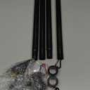 ZMTECH Flag Pole - Upgraded Bracket, 6 FT Stainless Steel Flag Poles for Outside House, Residential or Commerical, Tangle Free Flag Pole Kit for American Flag (Without Flag, Black)