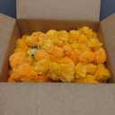 Marubhumi 5-PC Artificial Marigold Flower Garland – 4.5 Feet Long Strands with Bells | Mango Color | Diwali, Wedding, Home, and Christmas Décor