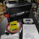 New 48V 2500 Watts Pure Sine Wave Inverter, 48V DC to 110V AC Power Inverter with 4 AC Outlets, USB Port, Type-C Port for Truck, Vehicle, Power Outage, Remote Control with LCD Screen