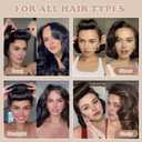 Heatless Curls Overnight, 5 Pcs Heatless Hair Curlers to Sleep in Soft Overnight Blowout Rods No Heat Hair Rollers Curling Rods for Women Blowout Look Long Hair - Brown