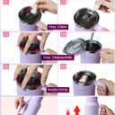 40 Oz Insulated Tumbler with Flip Straw Lid - 100% Leakproof, 100% Clean, Vacuum insulated Stainless Steel | BPA-Free, Handle & Cupholder Compatible - 24H Cold, Travel/Gym/Office (Pink Sand)