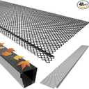 HOTYELL Lock-in Gutter Guard Screen – 6" x 36" Mesh Sheets for 4", 5", and 6" K-Style Gutters – Heavy Duty Fine Mesh Leaf & Debris Guard, Model: 6” x 78 ft - 26 Pack