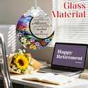 Retirement Gifts - Retirement Gift for Women, Men - Retired Ornament - Retired Gifts for Coworker, Boss, Employee, Teacher, Nurse, Friends, Women, Men - Stained Glass Christmas Ornament - Design A