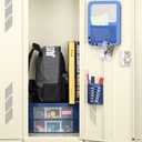 Locker Drawer. Includes 2 Removable Drawer Dividers. Heavy Duty. Fits 12" Wide Locker (Blue Double)