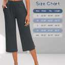 3 Pack Women's Capri Pants Capri Joggers Loose Cropped Workout Sweatpants Running Lounge Pants with Pockets (S)