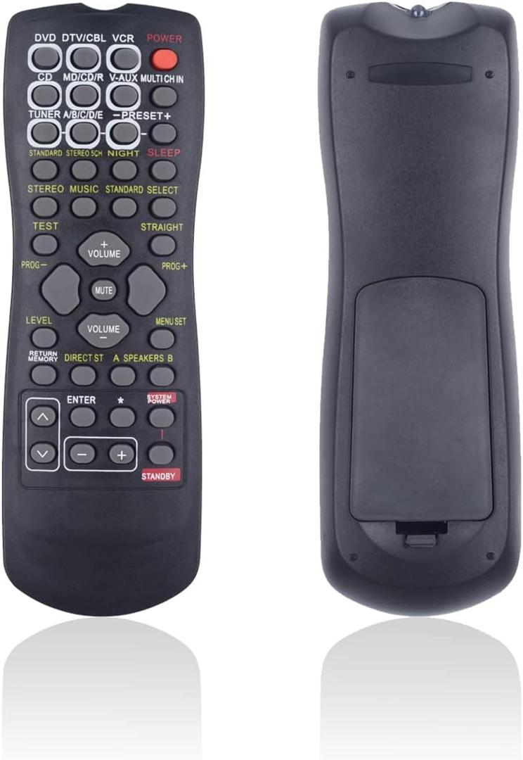 Replacement Remote Control Universal for Yamaha RX-V595 RAV170 V268630 HTR-5760 RAV248 WC55260 RX-V650 RAV224 V772010 RX-V2200 RAV325 WG64660 RX-N600D Audio AV Receiver