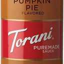 Torani Puremade Sauce, Pumpkin Pie, Squeeze Bottle, 16.5 Ounces EXP. 06/30/2026