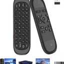 Air Mouse - with Voice, 6-Axis Gyroscope, Bluetooth, Infrared LearningPower Button only, USB Air Mouse Remote Control, Multi-Function Mini Wireless Keyboard, Suitable for Smart TV/Android TV Box/PC