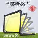 Soccer Goal Set up in 1 Sec - Auto Pop Up, Portable & Lightweight, 36 24 Collapsible Folding Soccer Nets for Kids and Youth Outdoor Soccer Ball Training Equipment Goals
