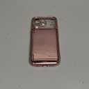 Meifigno for iPhone 17 Pro Wallet Case (Holds 3-4 Cards & Cash), Built-in Mirror & Kickstand, [Surround Raised Lens Protection] for iPhone 17 Pro Case with Card Holder for Women (6.3''), Rose Gold